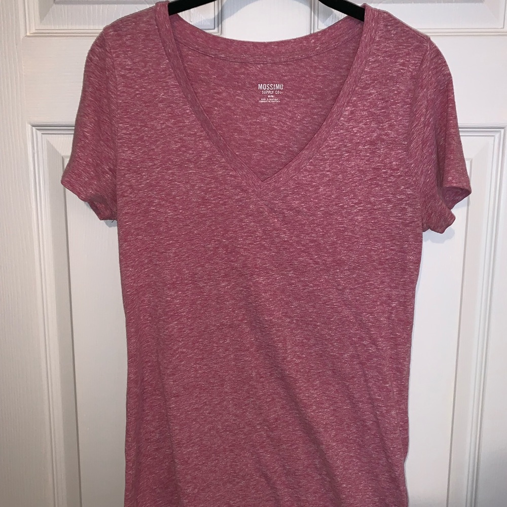 Blush colored V neck